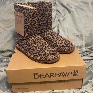 Kids’ Bearpaw Leopard Print boots